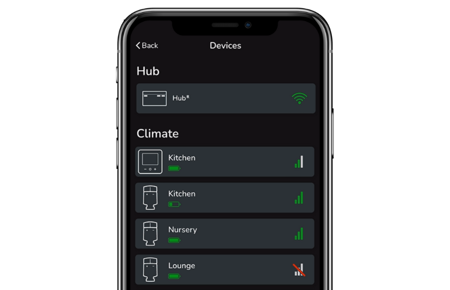 NEW to the Wiser Home App: Dark Mode and Signal Strength Indicators!