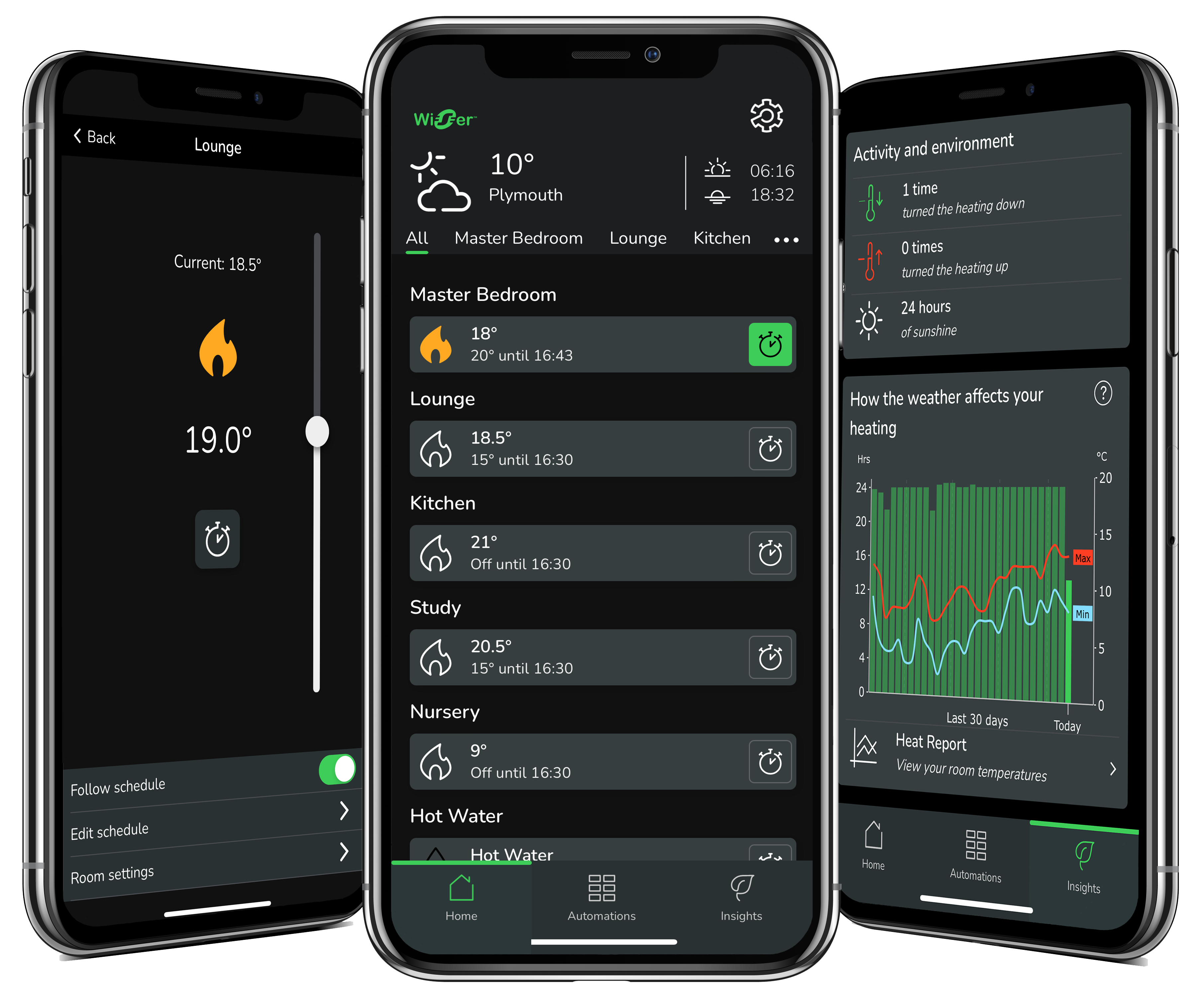 Wiser Home app update new Dark Mode