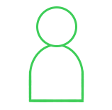 Wiser person icon in Green