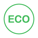 The word 'ECO' in green font inside a green and white circle