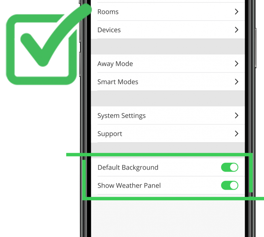 wiser app smart settings