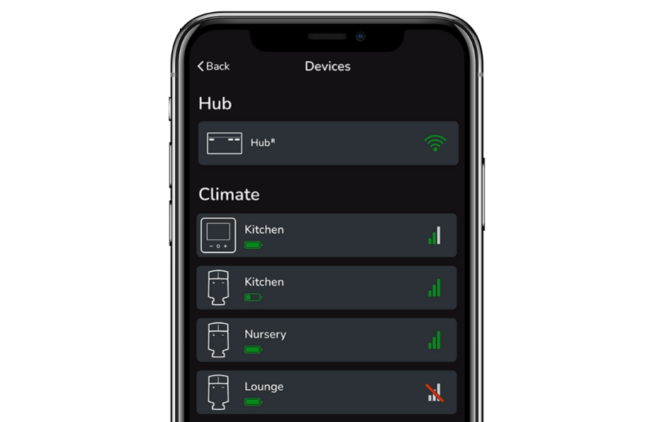 Wiser Home app updates Dark Mode and signal strength indicators