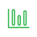 outline of a simplistic bar graph